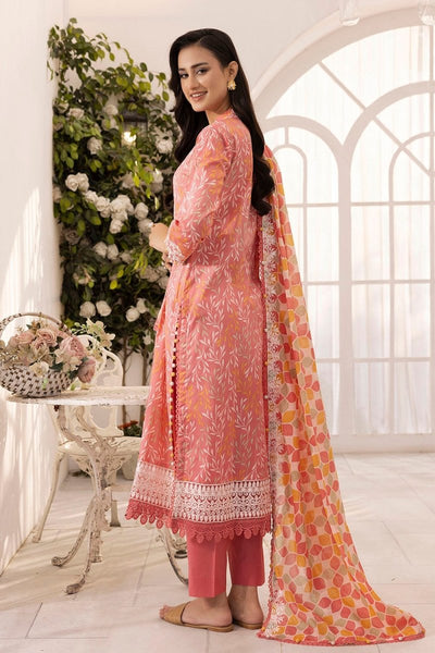 Gul Ahmed 3 Piece Unstitched Embroidered Printed Lawn Suit CL-52001