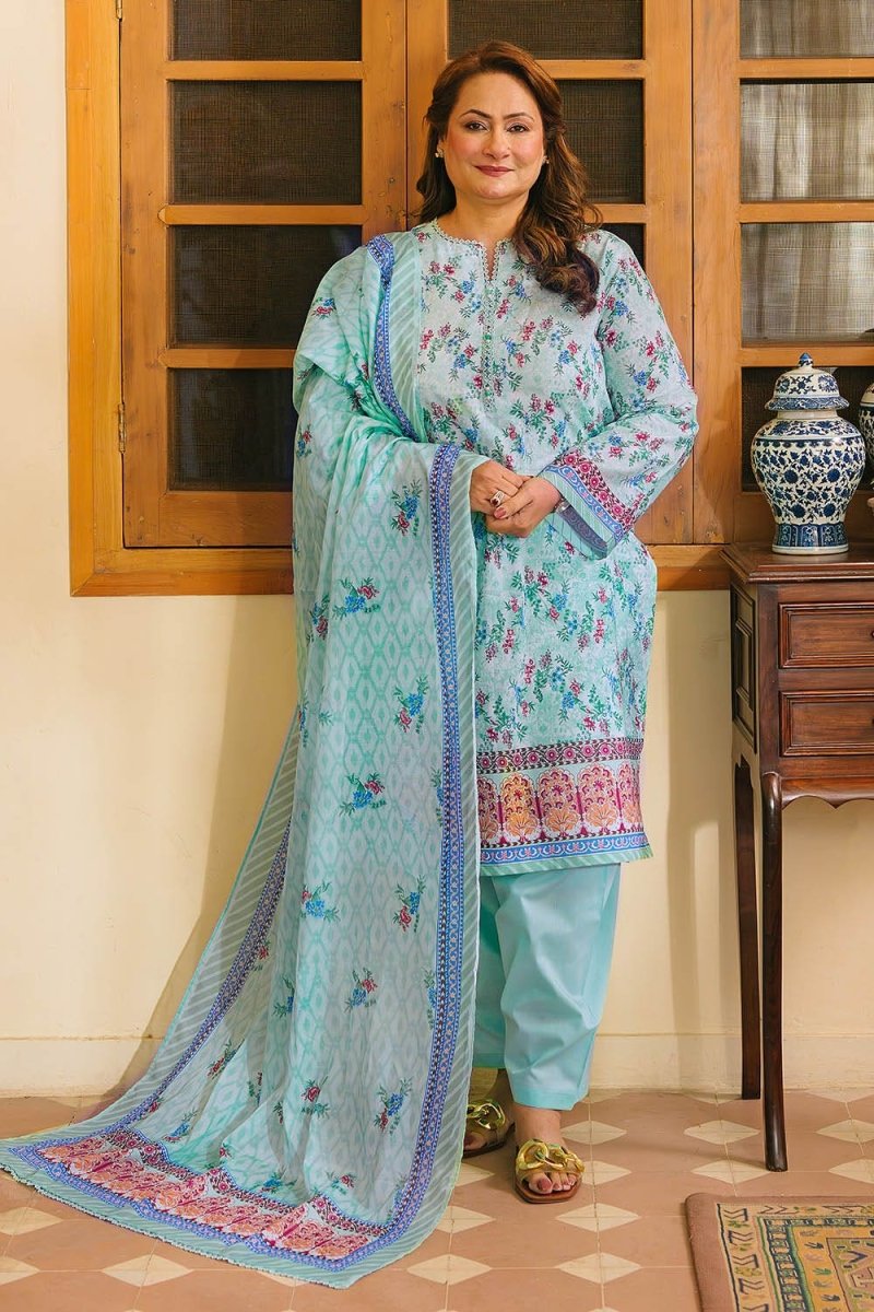 Gul Ahmed 3 Piece Unstitched Printed Lawn Suit CL-52126 A
