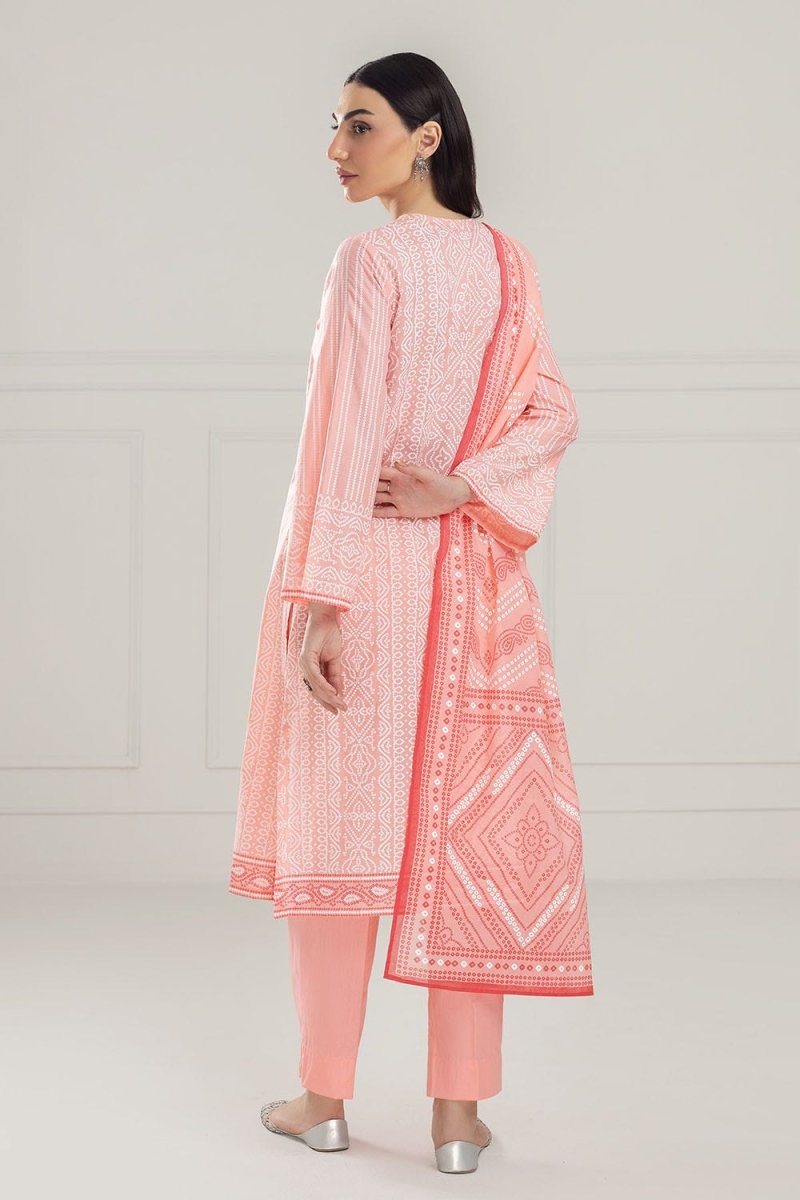 Gul Ahmed 3 Piece Unstitched Lacquer Printed Lawn Suit CL-52179 A