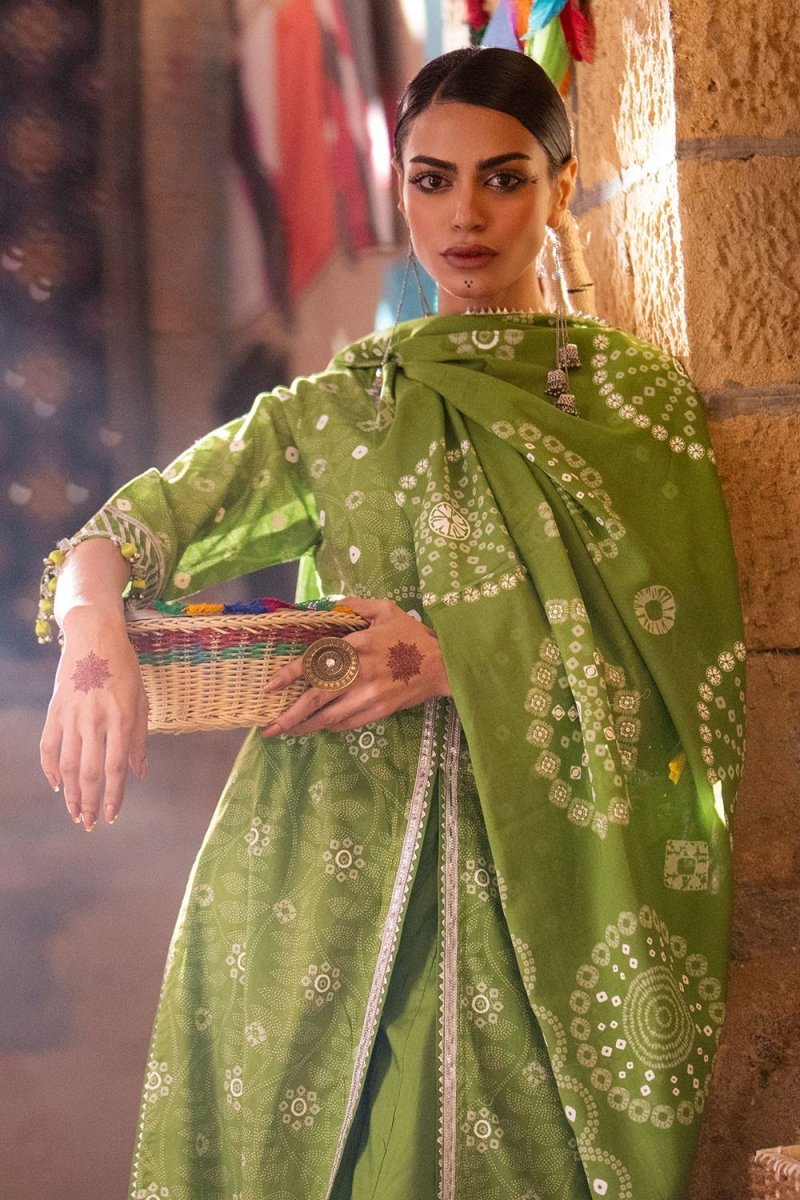 Gul Ahmed 3 Piece Unstitched Lacquer Printed Lawn Suit CL-52403 A