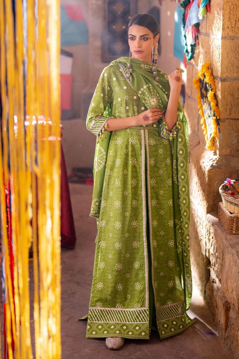 Gul Ahmed 3 Piece Unstitched Lacquer Printed Lawn Suit CL-52403 A