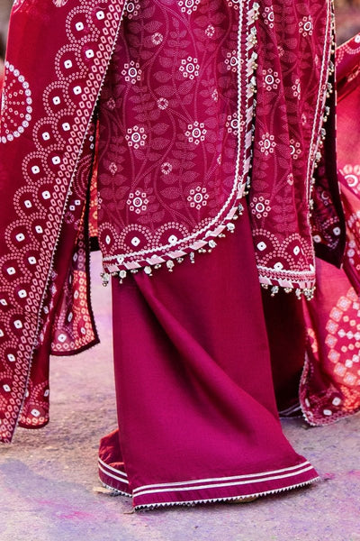 Gul Ahmed 3 Piece Unstitched Lacquer Printed Lawn Suit CL-52403 B
