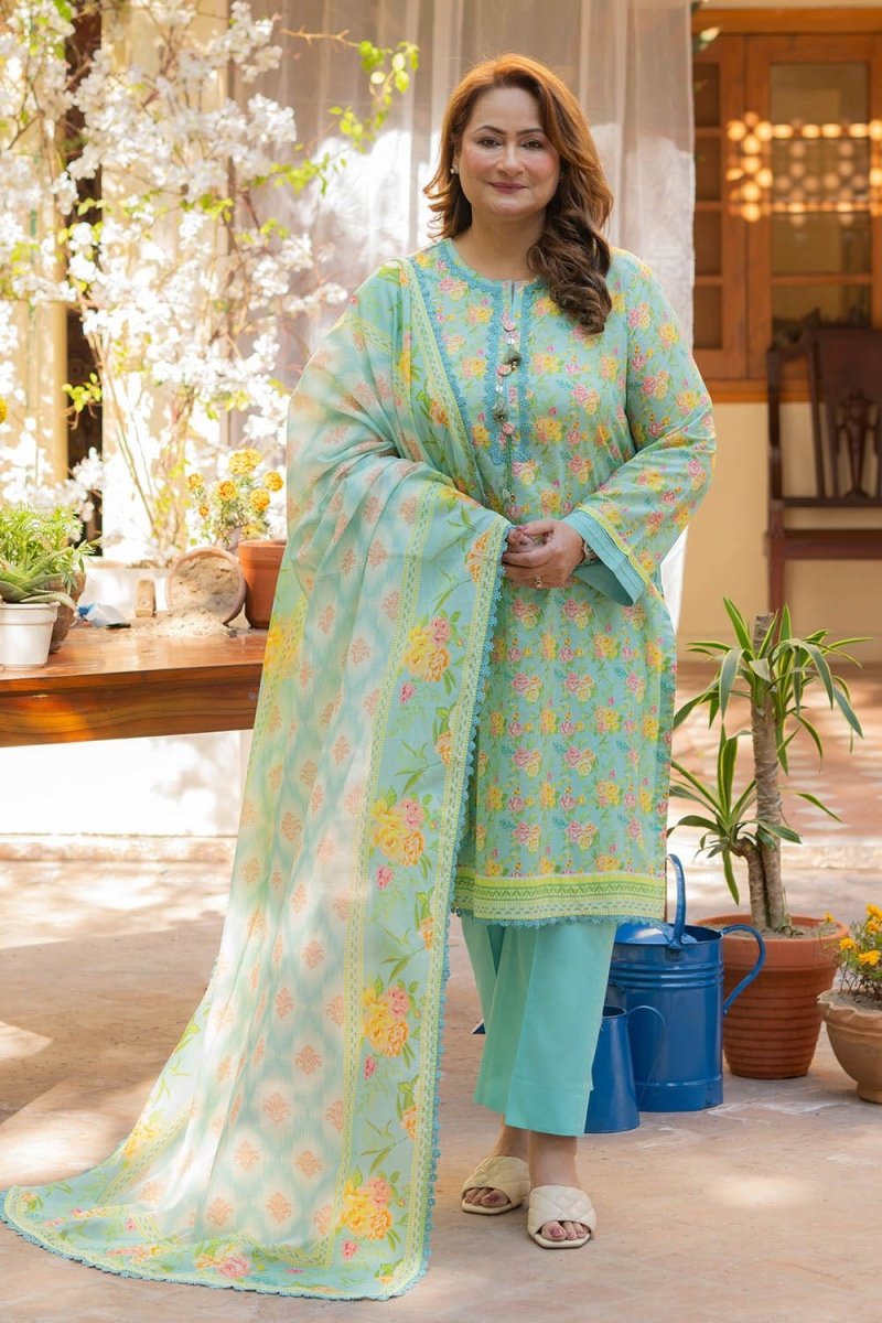 Gul Ahmed 3 Piece Unstitched Printed Lawn Suit CL-52417