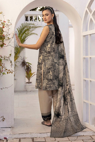 Gul Ahmed 3 Piece Unstitched Embroidered Printed Lawn Suit with Printed Lawn Dupatta CL-52431