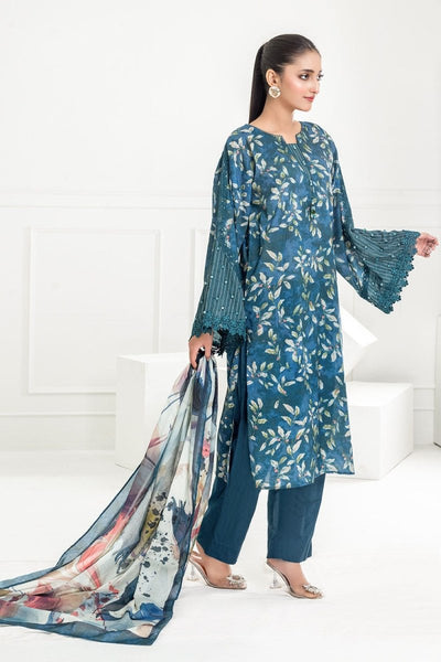 Gul Ahmed 3 Piece Unstitched Printed Lawn Suit CL-52435