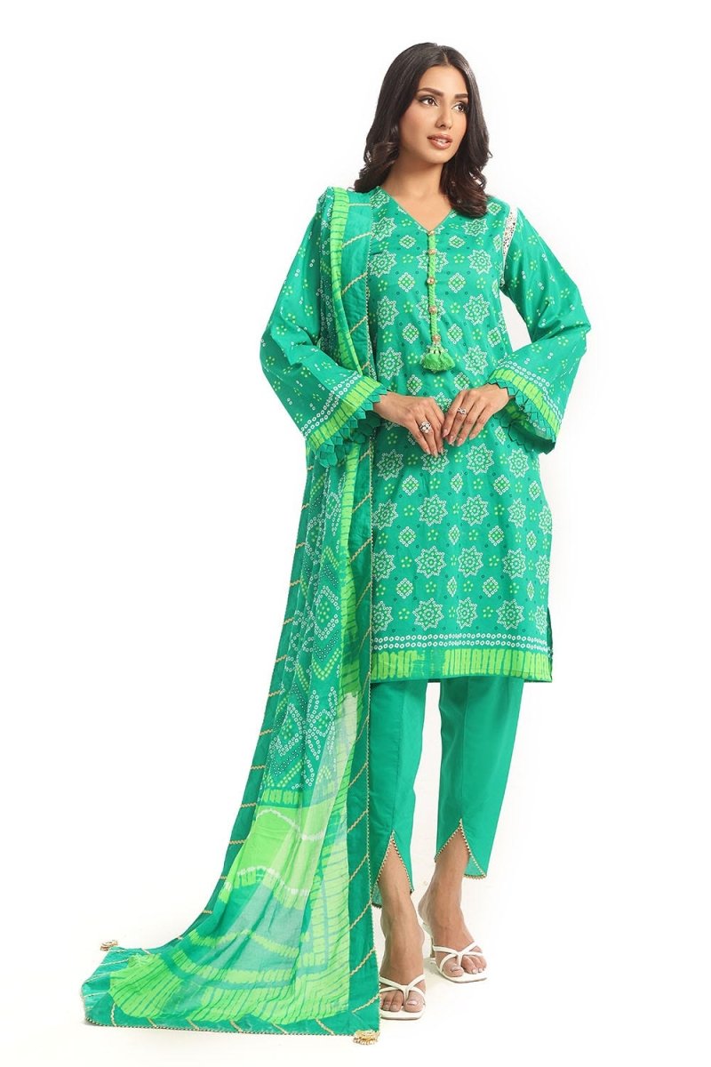 Gul Ahmed 3 Piece Unstitched Printed Lawn Suit CL-52445 A