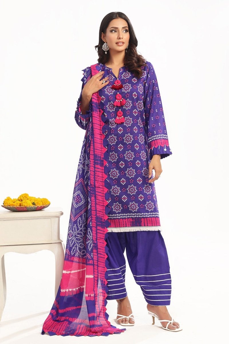 Gul Ahmed 3 Piece Unstitched Printed Lawn Suit CL-52445 B