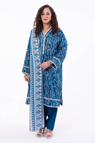 Gul Ahmed 3 Piece Unstitched Printed Lawn Suit CL-52454