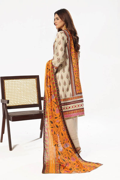 Gul Ahmed 3 Piece Unstitched Printed Lawn Suit with Printed Lawn Dupatta CL-52503