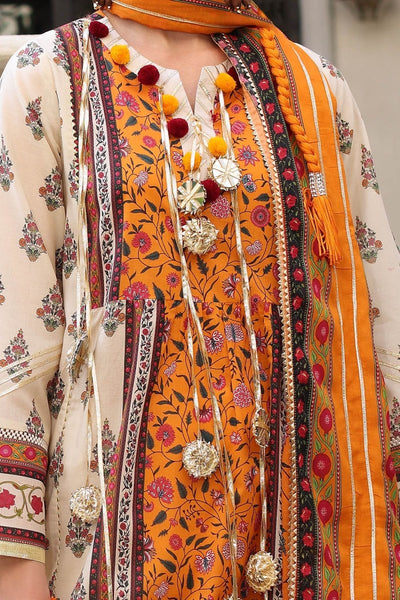 Gul Ahmed 3 Piece Unstitched Printed Lawn Suit with Printed Lawn Dupatta CL-52503