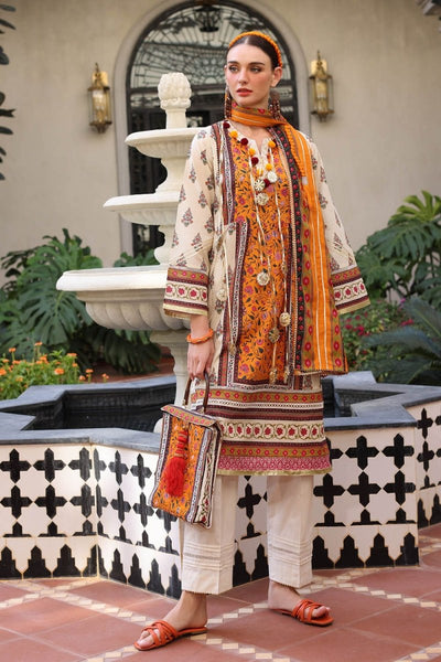 Gul Ahmed 3 Piece Unstitched Printed Lawn Suit with Printed Lawn Dupatta CL-52503