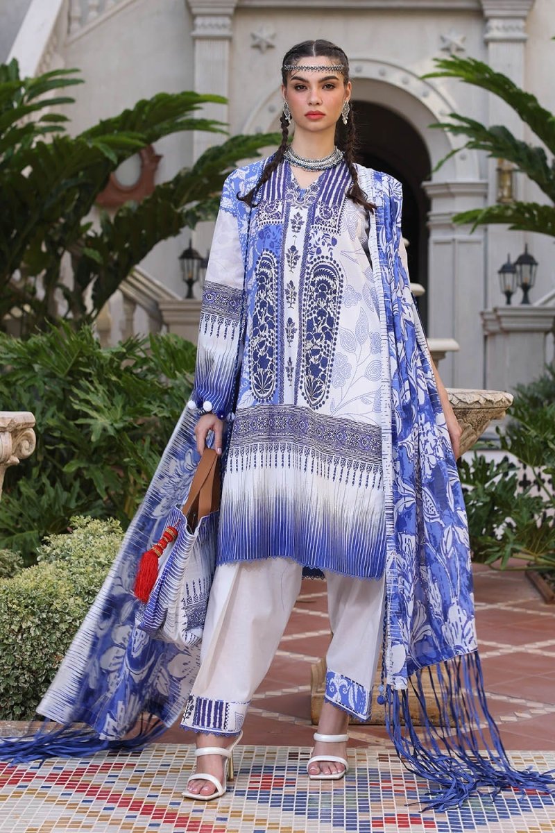 Gul Ahmed 3 Piece Unstitched Printed Lawn Suit with Printed Lawn Dupatta CL-52509