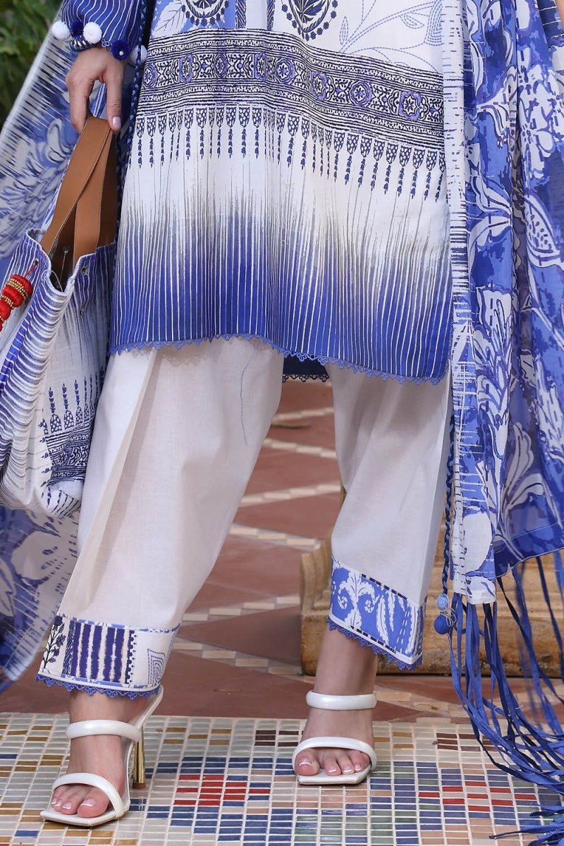Gul Ahmed 3 Piece Unstitched Printed Lawn Suit with Printed Lawn Dupatta CL-52509