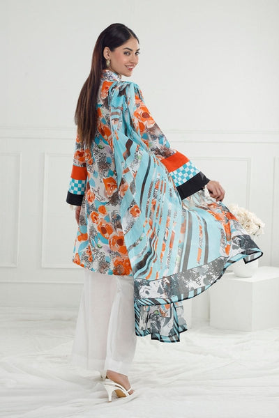 Gul Ahmed 3 Piece Unstitched Printed Lawn Suit with Printed Lawn Dupatta CL-52563