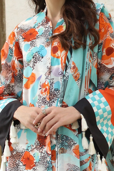 Gul Ahmed 3 Piece Unstitched Printed Lawn Suit with Printed Lawn Dupatta CL-52563