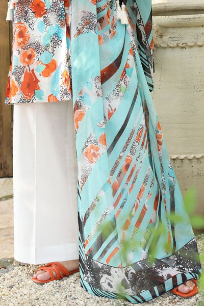 Gul Ahmed 3 Piece Unstitched Printed Lawn Suit with Printed Lawn Dupatta CL-52563