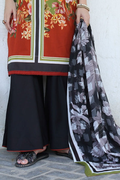 Gul Ahmed 3 Piece Unstitched Printed Lawn Suit with Printed Lawn Dupatta CL-52570