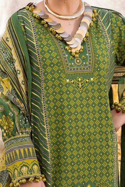 Gul Ahmed 3 Piece Unstitched Gold Printed Lawn Suit CL-52635