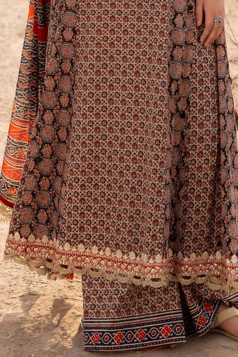 Gul Ahmed 3 Piece Unstitched Embroidered Printed Lawn Suit CL-52658