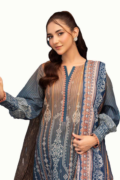 Gul Ahmed 3PC Unstitched Printed Lawn Suit CLP-42148