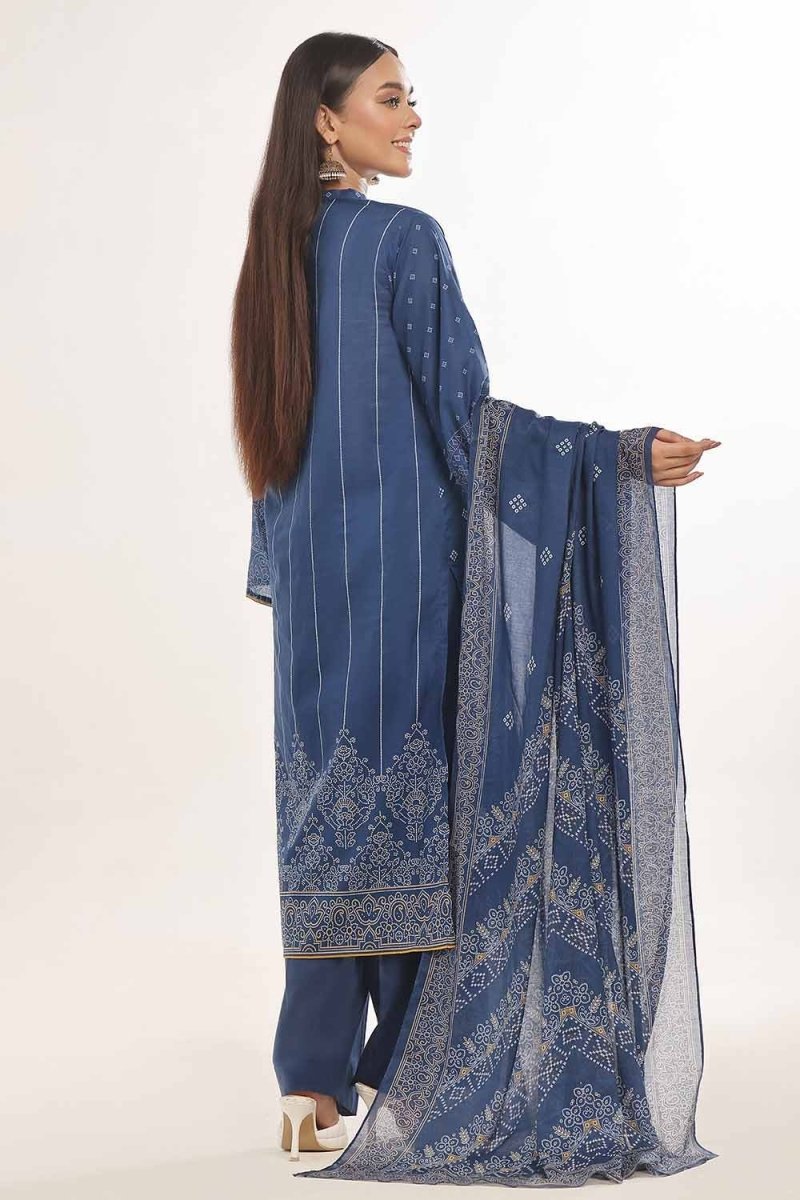 Gul Ahmed 3PC Unstitched Printed Lawn Suit CLP-42164