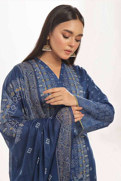 Gul Ahmed 3PC Unstitched Printed Lawn Suit CLP-42164