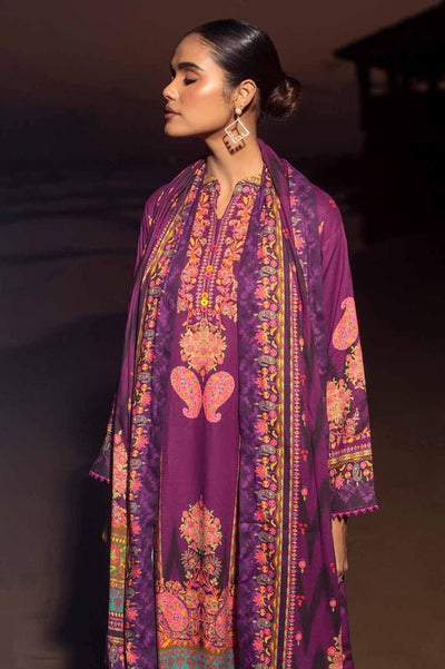 Gul Ahmed 3PC Stitched Digital Printed Cotail Linen Suit CV-32006