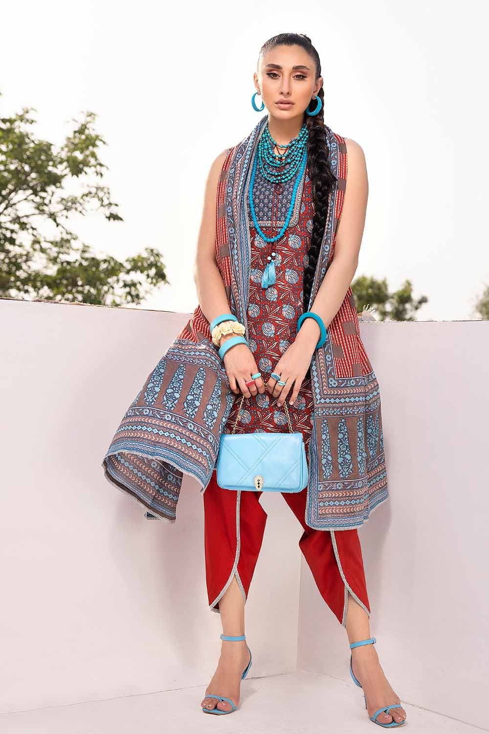 Gul Ahmed 3PC Lawn Printed Unstitched Suit Cl-32450 A