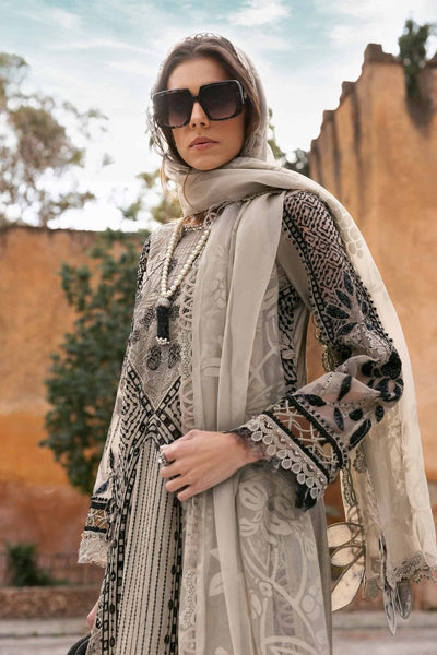 Maria. B 3 Piece Unstitched Embroidered Lawn Suit - D-2510-B