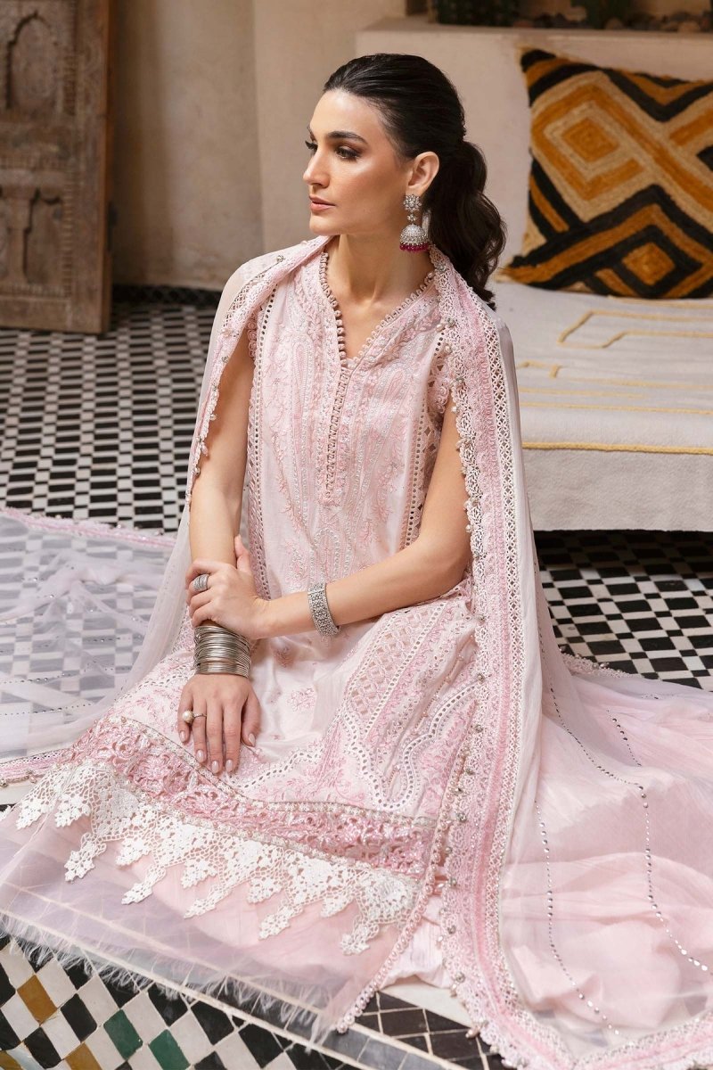 Maria. B 3 Piece Unstitched Embroidered Lawn Suit - D-2511-A