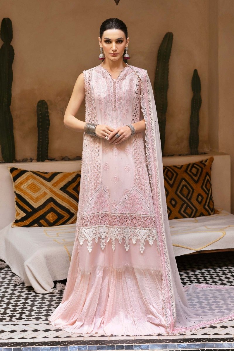 Maria. B 3 Piece Unstitched Embroidered Lawn Suit - D-2511-A
