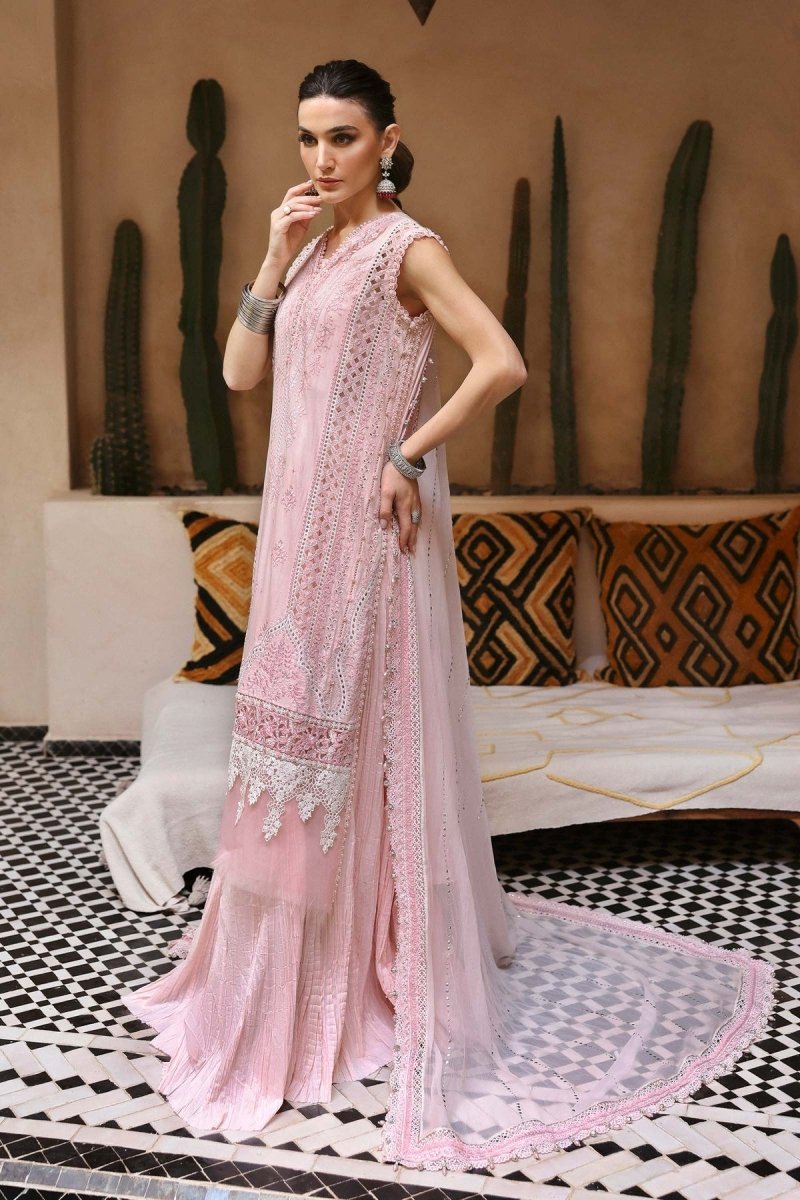 Maria. B 3 Piece Unstitched Embroidered Lawn Suit - D-2511-A