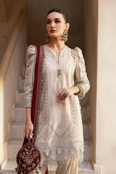 Maria. B 3 Piece Unstitched Embroidered Lawn Suit - D-2511-B