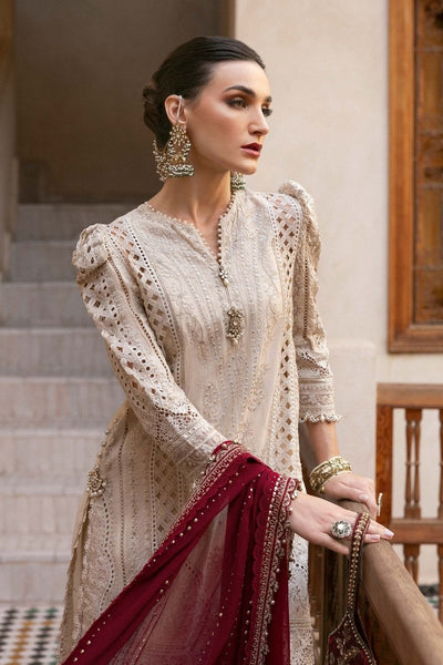 Maria. B 3 Piece Unstitched Embroidered Lawn Suit - D-2511-B