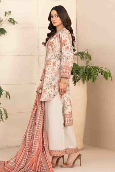 Tawakkal Fabrics 3 Piece Stitched Digital Printed Bana Dora Lawn Suit - D-1284