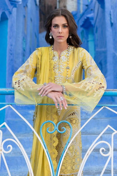 Maria. B 3 Piece Unstitched Embroidered Lawn Suit - D-2512-A