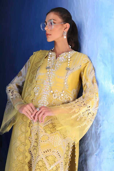 Maria. B 3 Piece Unstitched Embroidered Lawn Suit - D-2512-A