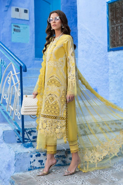Maria. B 3 Piece Unstitched Embroidered Lawn Suit - D-2512-A