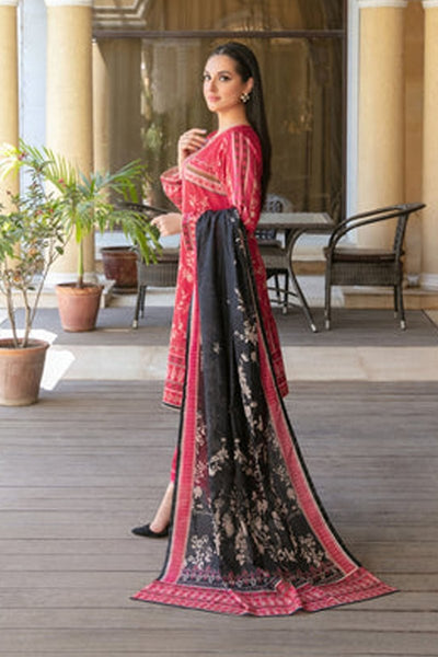 Tawakkal Fabrics 3 Piece Stitched Printed Bana Dora  lawn Suit - D-1496