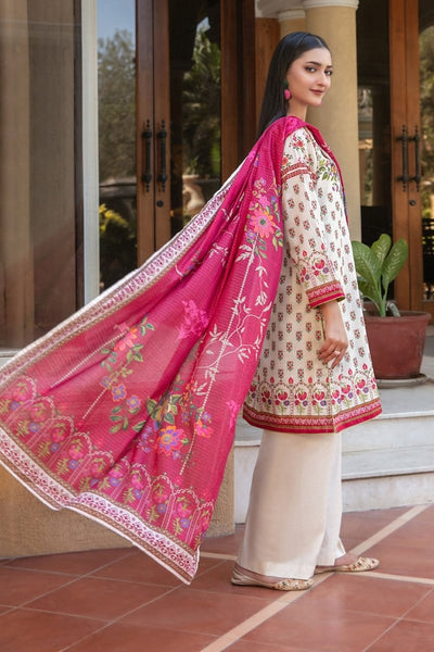 Tawakkal Fabrics 3 Piece Stitched Printed Bana Dora  lawn Suit - D-1499