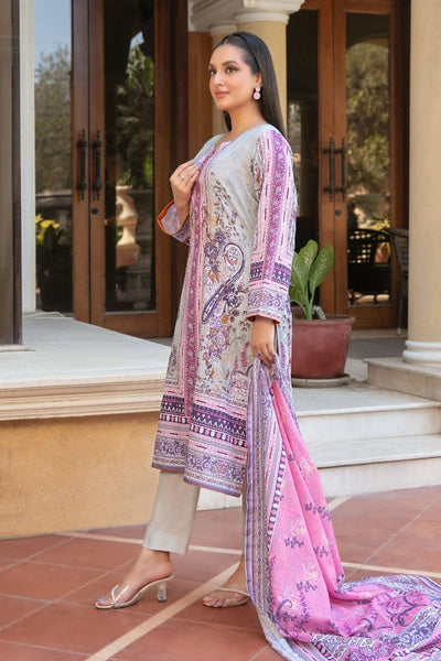Tawakkal Fabrics 3 Piece Stitched Printed Bana Dora  lawn Suit - D-1504