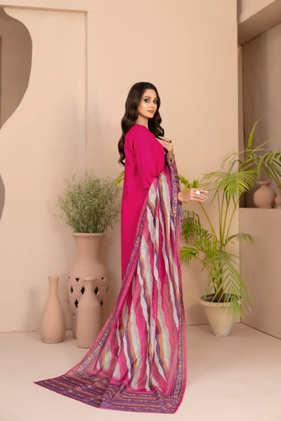 Tawakkal Fabrics 3 Piece Stitched Embroidered Lawn Suit - D-1709