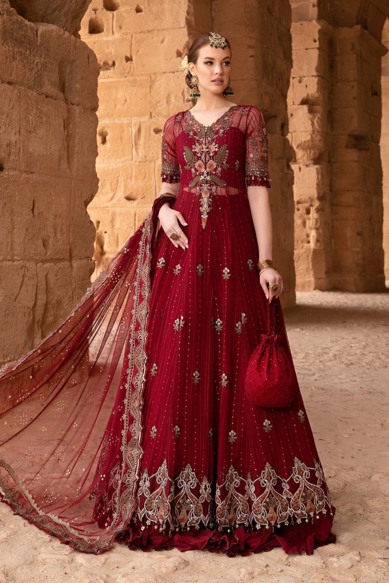 Maria. B 03 Piece Unstitched Printed Embroidered Lawn Suit - D-2403-B