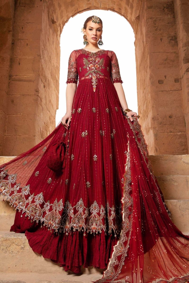 Maria. B 03 Piece Unstitched Printed Embroidered Lawn Suit - D-2403-B