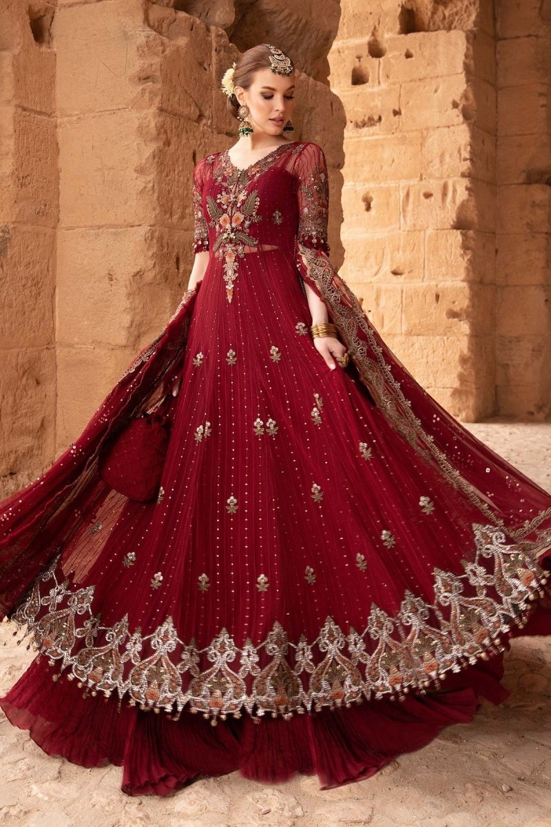 Maria. B 03 Piece Unstitched Printed Embroidered Lawn Suit - D-2403-B