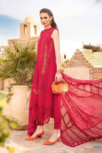 Maria. B 03 Piece Unstitched Printed Embroidered Lawn Suit - D-2404-A