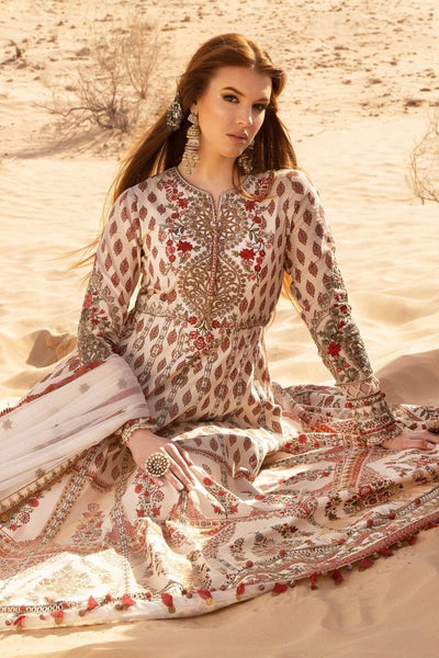 Maria. B 03 Piece Unstitched Printed Embroidered Lawn Suit - D-2413-A