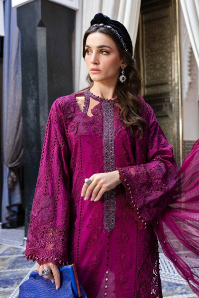 Maria. B 3 Piece Unstitched Embroidered Lawn Suit - D-2502-B