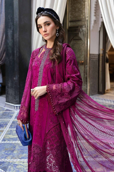 Maria. B 3 Piece Unstitched Embroidered Lawn Suit - D-2502-B