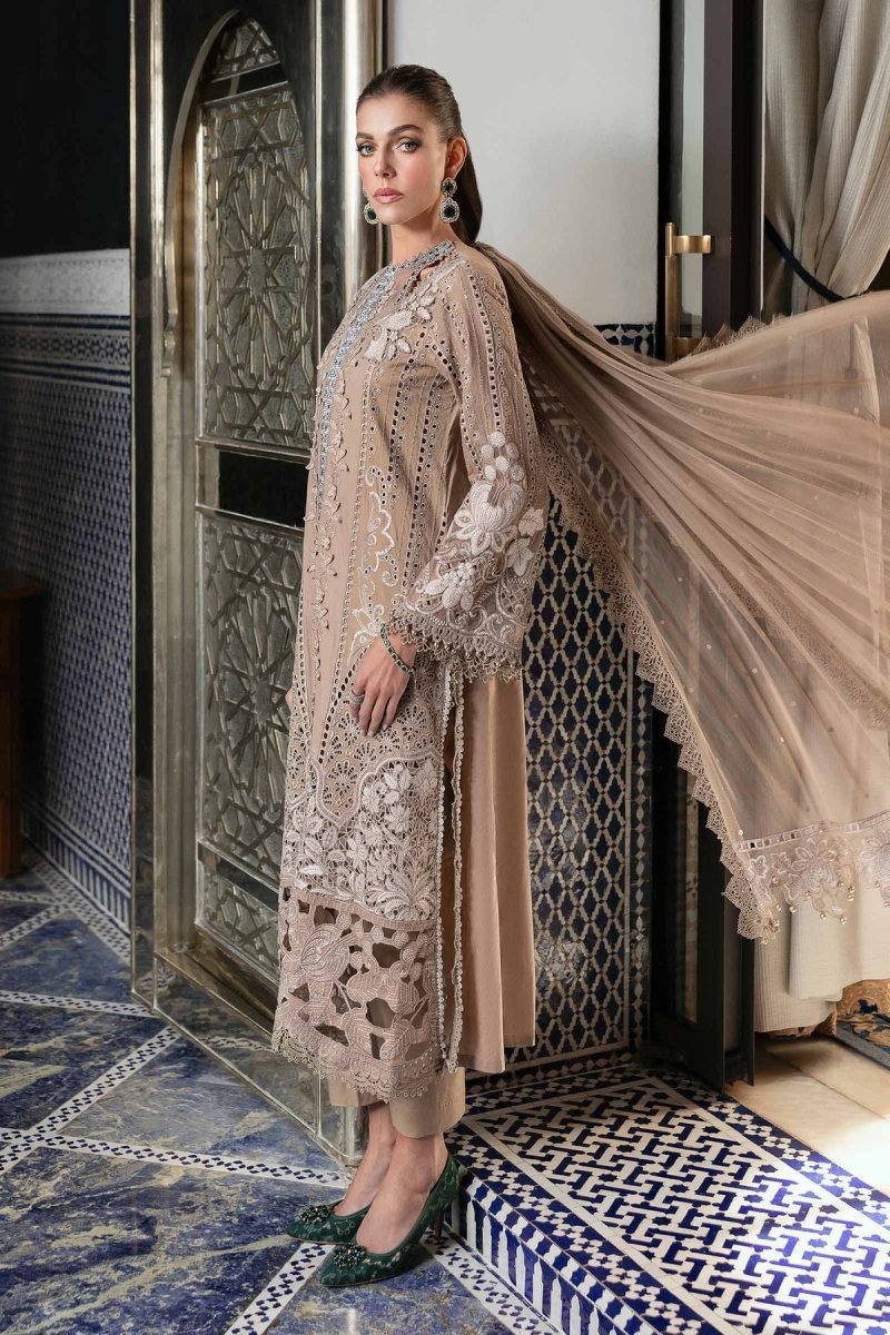 Maria. B 3 Piece Unstitched Embroidered Lawn Suit - D-2503-A